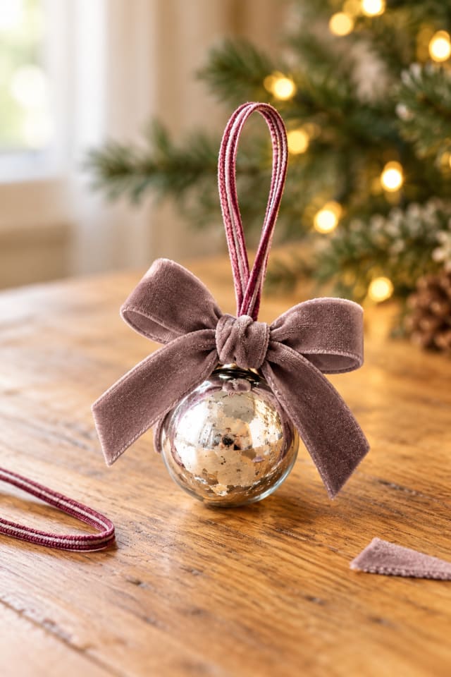 DIY Velvet Bulb Christmas Ornament Craft Kit | holiday craft ideas | DIY project guide maker-lifestyle pin