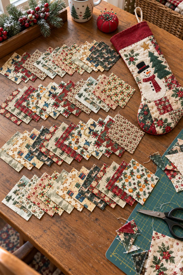 Handmade Christmas Stocking | Multicolor Cotton Craft Fabric for Festive Maker Projects maker-lifestyle pin