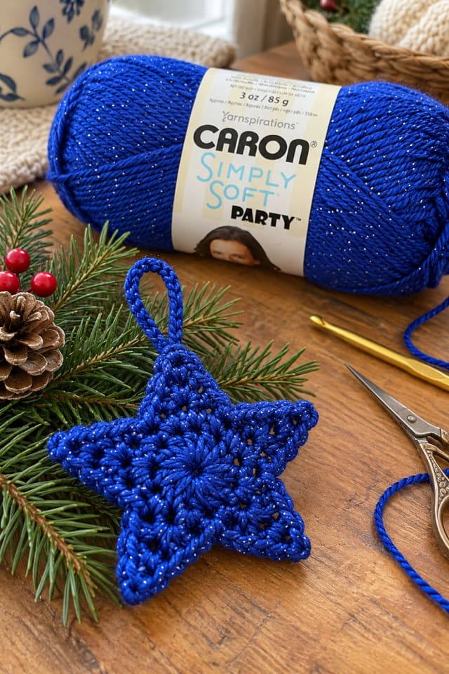 Crochet Star Ornament DIY | Craft Yarn for Cozy Seasonal Making maker-lifestyle pin