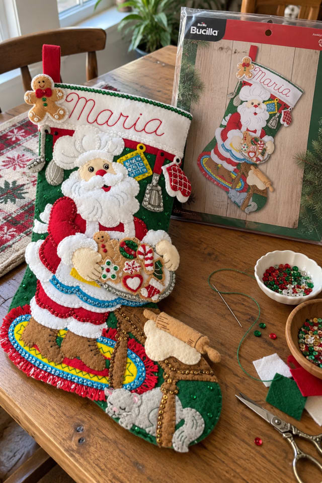 Needle-Felted Christmas Craft | Felt Ornament Kit for Winter Crafting maker-lifestyle pin
