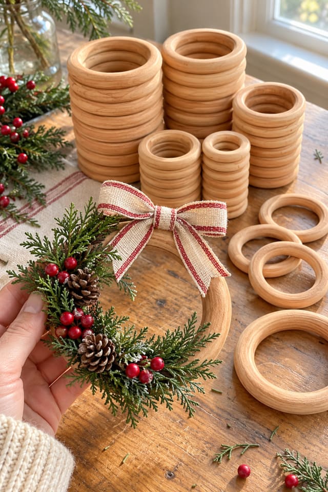 Christmas Wreath Form DIY | Wooden Wreath Form for Handmade Holiday Decor maker-lifestyle pin
