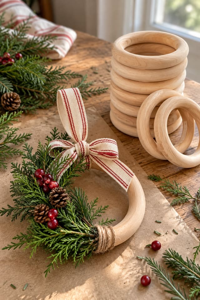 Christmas Wreath Form DIY | Wooden Wreath Form for Christmas Gift Making maker-lifestyle pin