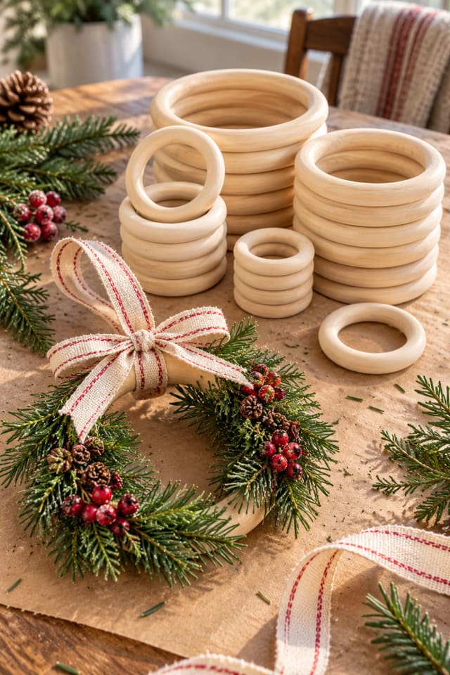 Holiday Wreath Base | Wooden Wreath Form for Handmade Holiday Gifts maker-lifestyle pin