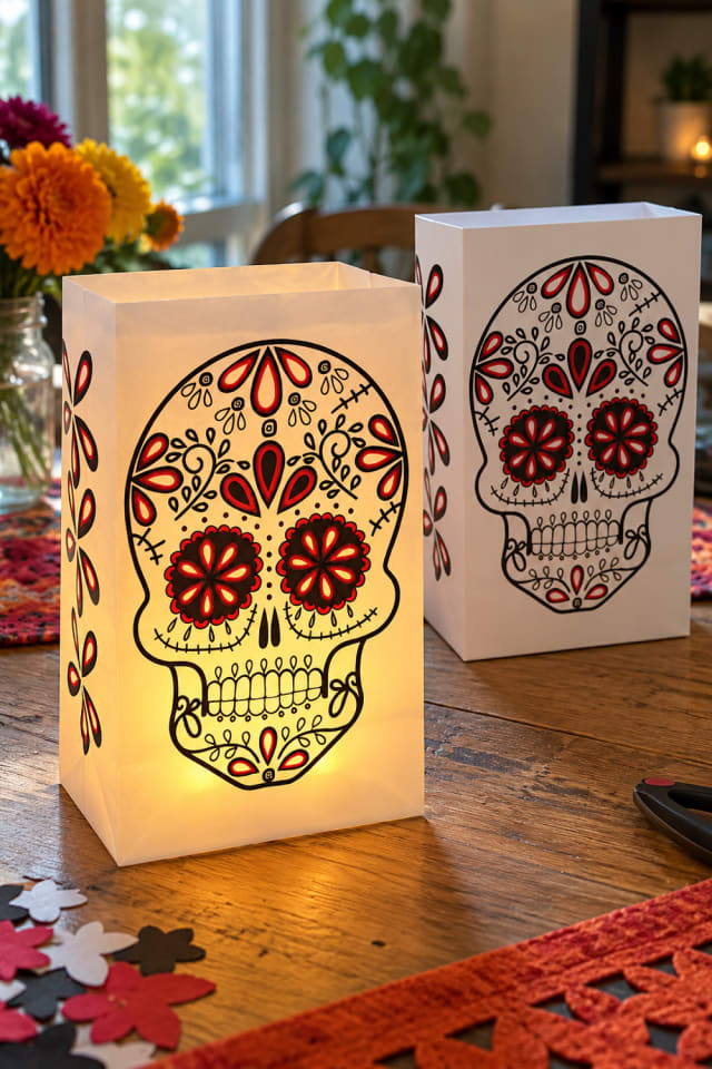 Halloween Paper Luminary | Paper Luminary Bag for Glowing Fall Decor maker-lifestyle pin