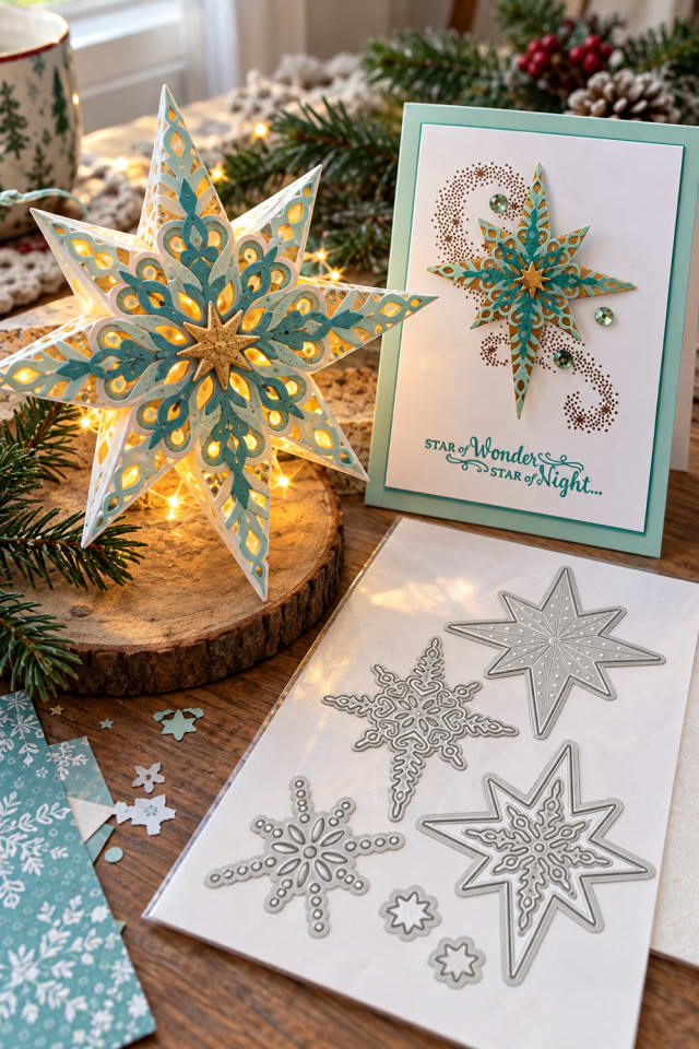 Paper Star Lantern DIY | Paper Cutting Die for Tree and Gift Accents maker-lifestyle pin
