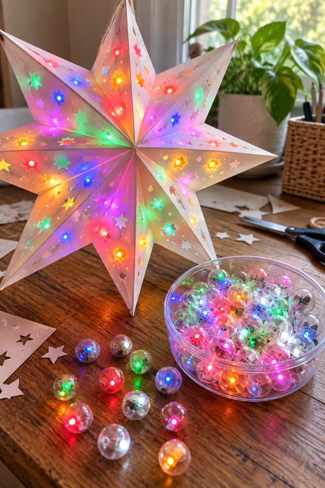 Halloween Paper Luminary | Multicolor Paper Battery Craft Lights for Halloween Party Lights maker-lifestyle pin