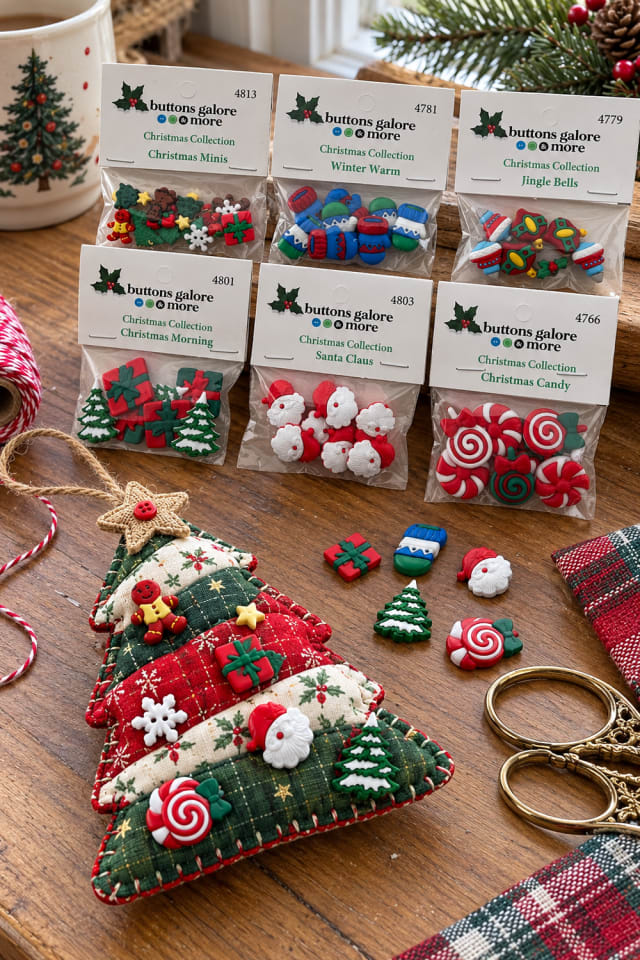 Quilted Christmas Tree Ornament | Quilting Supply for Handmade Christmas Projects maker-lifestyle pin