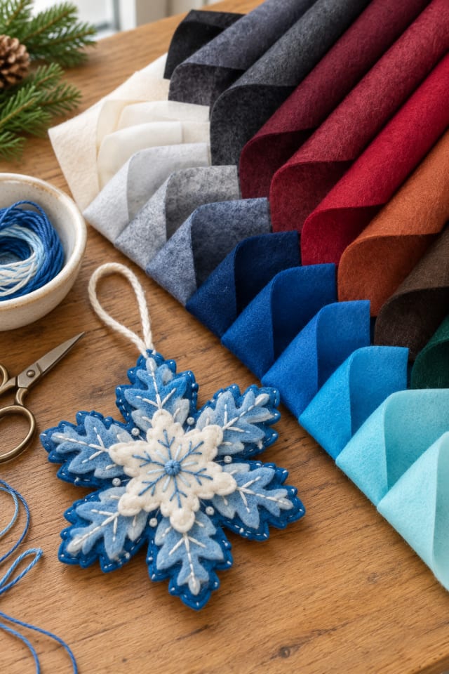 Needle-Felted Christmas Craft | Wool Felt Craft Material for Winter Crafting maker-lifestyle pin