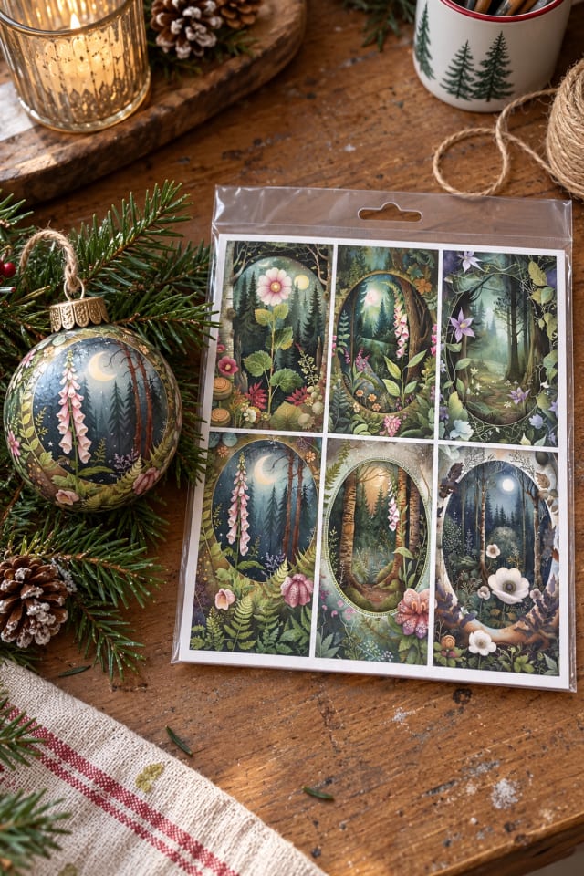 Paper-Covered Holiday Ornament | Decoupage Paper for DIY Holiday Decor maker-lifestyle pin
