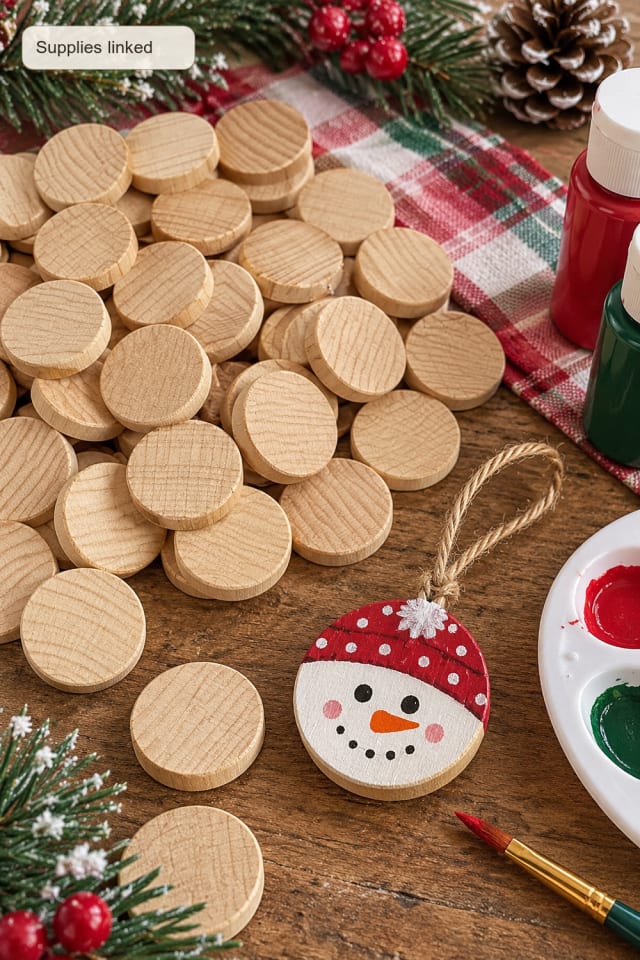 Wood Slice Ornament DIY | Natural Round Wooden Blanks for Cozy Seasonal Making maker-lifestyle pin
