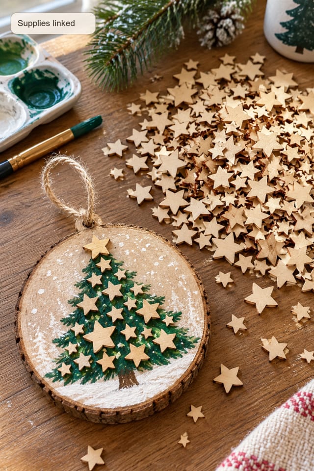 Wood Slice Ornament DIY | Wooden Unfinished Wood Blanks for Seasonal Maker Projects maker-lifestyle pin