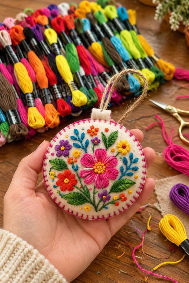 Embroidery Floss Value Pack for a Handmade Christmas Project maker-lifestyle pin