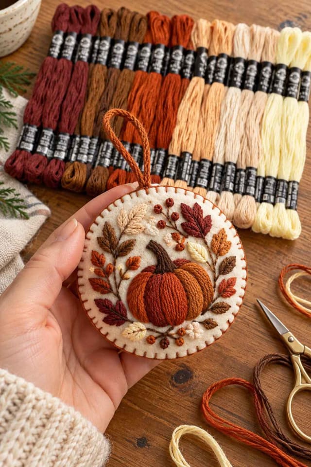 Embroidery Floss for a Handmade Christmas Project maker-lifestyle pin