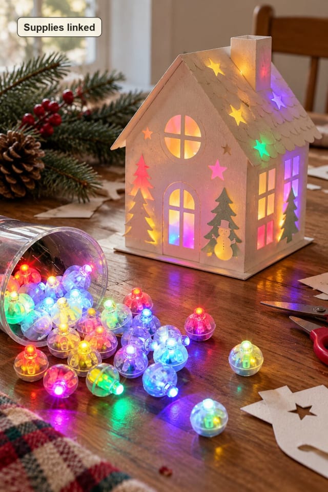 Light Up Holiday Decoration | Battery Craft Lights maker-lifestyle pin