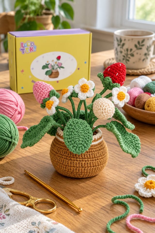 Crochet Plant Project | Beginner Crochet Kit maker-lifestyle pin
