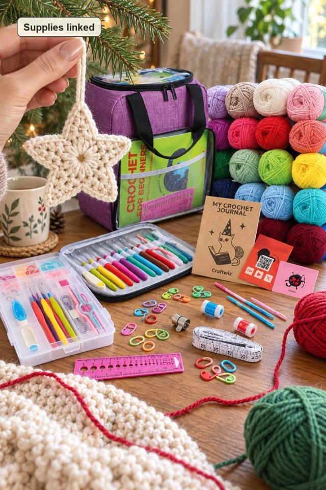 Small Amigurumi Project | Beginner Crochet Kit for Handmade Holiday Decor maker-lifestyle pin