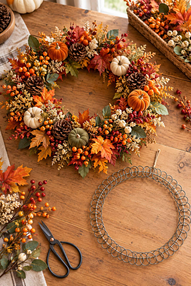 18" Hoop Wreath Form | Wreath Base for Handmade Door Decor maker-lifestyle pin