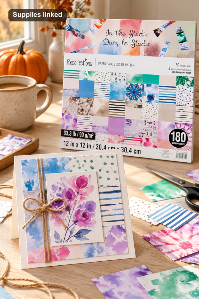 12" x 12" In the Studio Paper Pad | Paper Craft for Cards and Scrapbooking maker-lifestyle pin