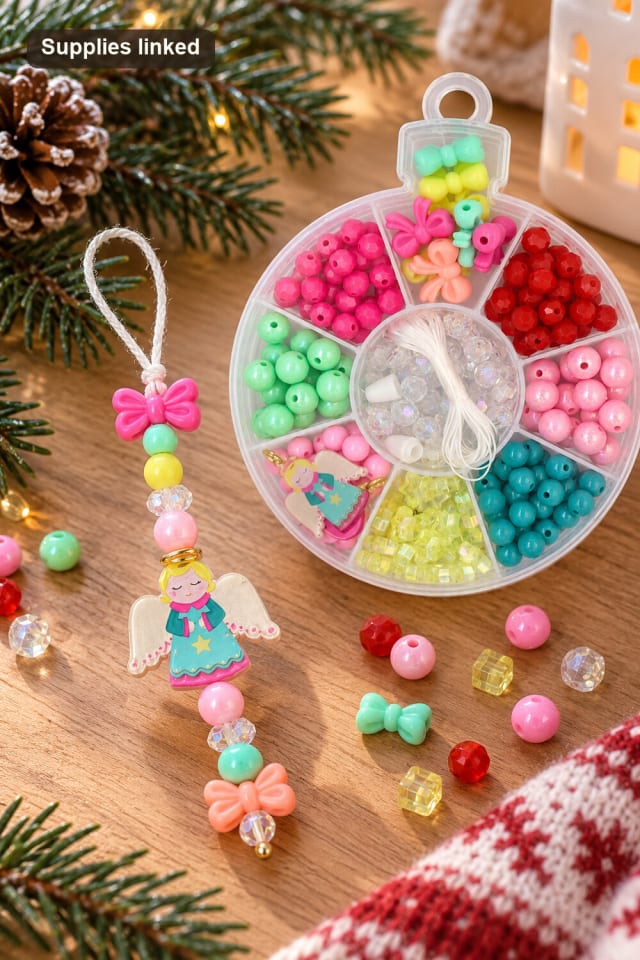 Christmas Bead Kit | Beaded Christmas Ornament Project maker-lifestyle pin