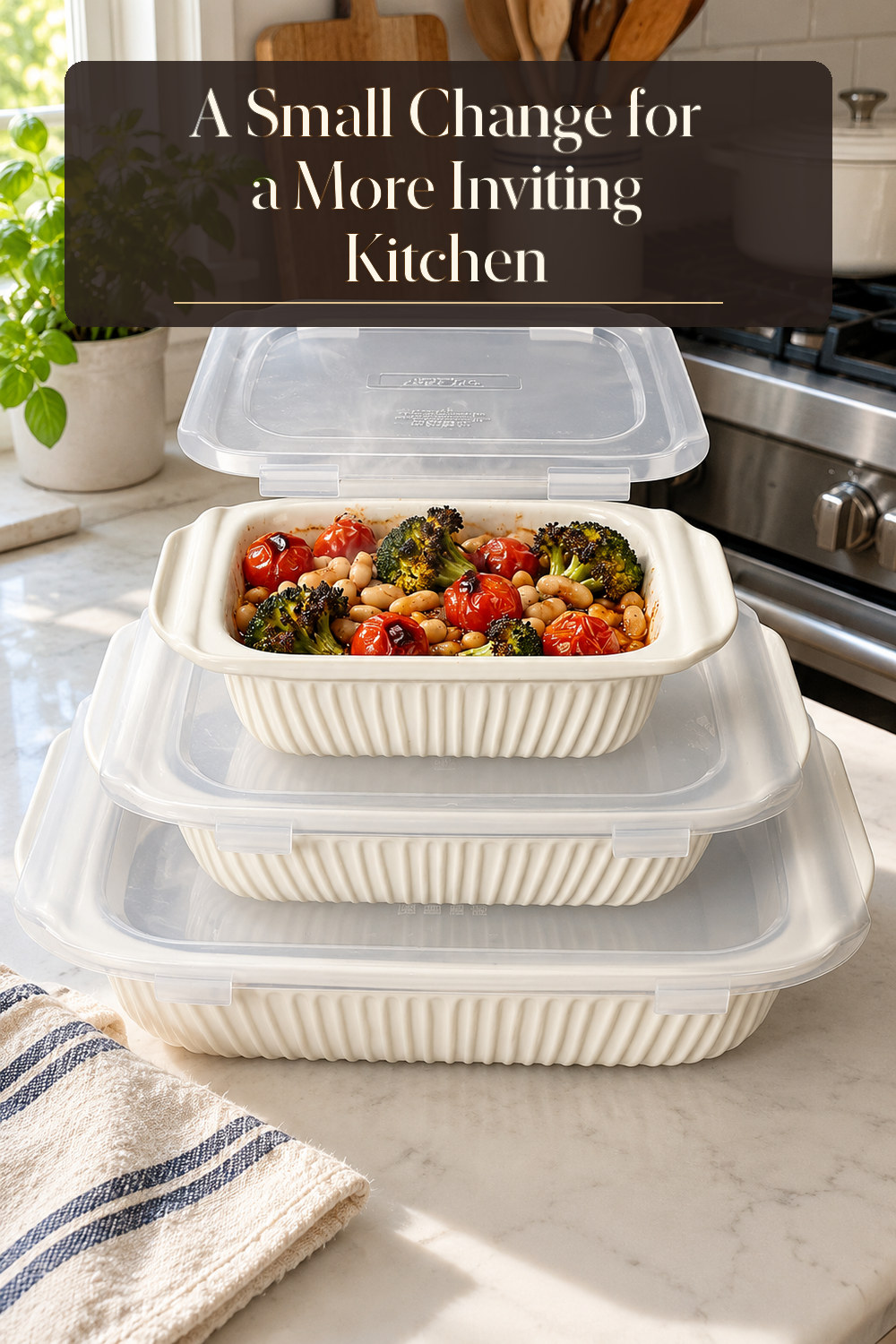 A realistic bakeware used naturally in a softly lit kitchen at home.