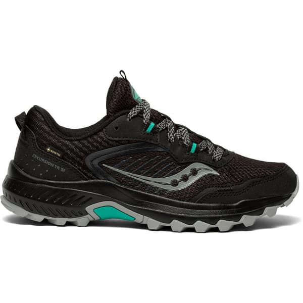 SAUCONY-EXCURSION TR15 W GORE-TEX BLACK/JADE - Trail running shoes