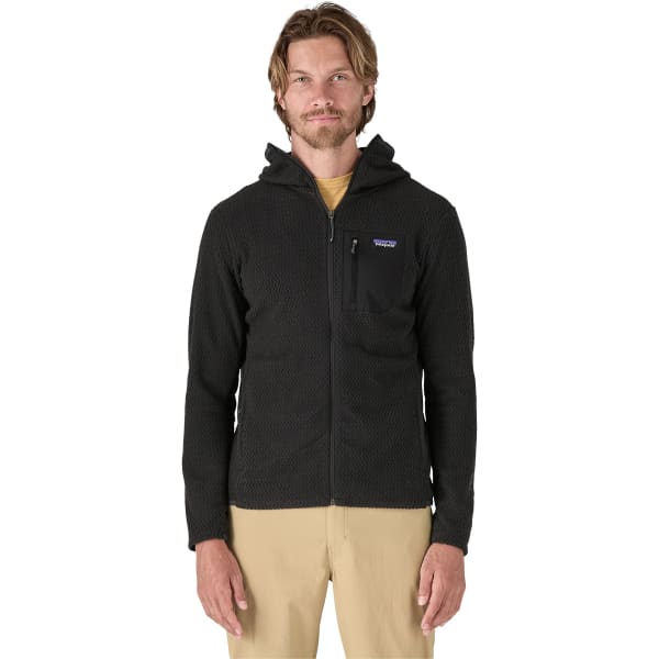 PATAGONIA M'S R1 AIR FULL-ZIP HOODY BLACK - Chaqueta polar senderismo