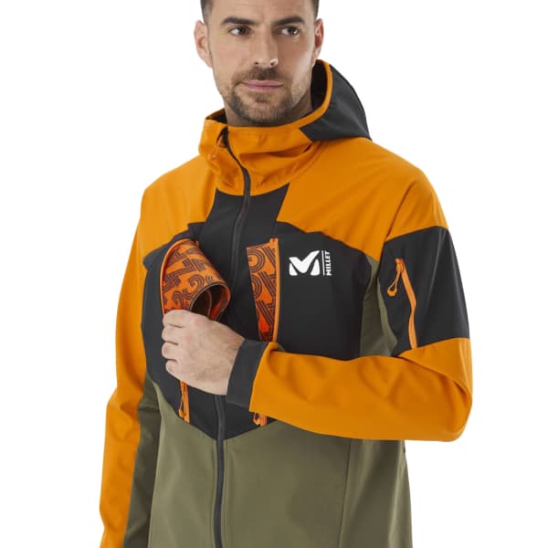 MILLET-MSHIELD JKT M IVY/MARACUJA Softshell jacket