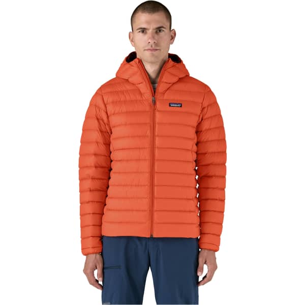 PATAGONIA M'S DOWN SWEATER HOODY POLLINATOR ORANGE - Hiking down