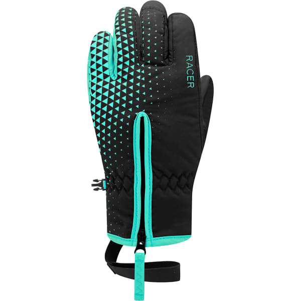 RACER GWINTER 4 BLACK TURQUOISE Ski gloves