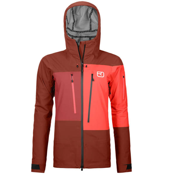 ORTOVOX 3L DEEP SHELL JACKET W CLAY ORANGE Ski touring ski jacket