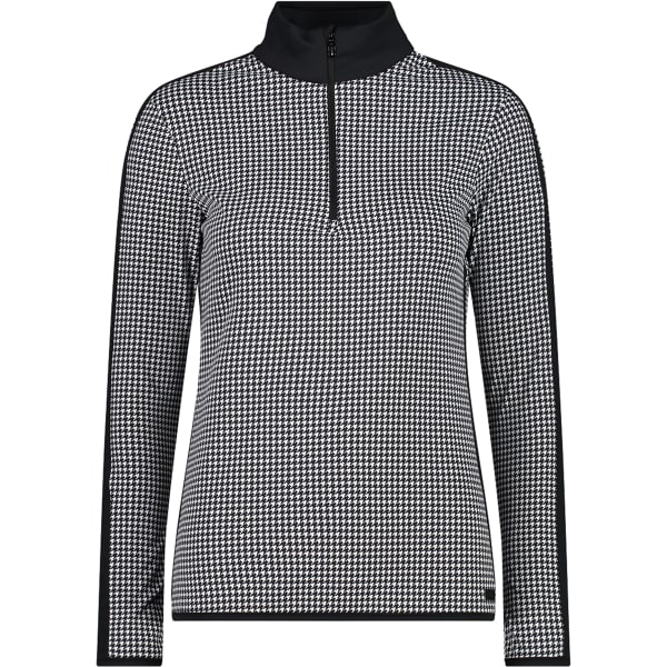 CMP WOMAN PRINTED SWEAT BIANCO NERO Fleece trui