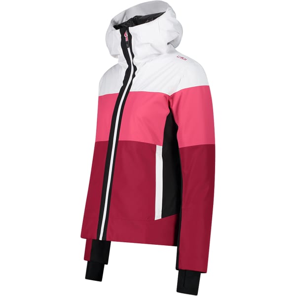 CMP-WOMAN TWILL SKI JACKET FIX HOOD ANEMONE - Skijacke