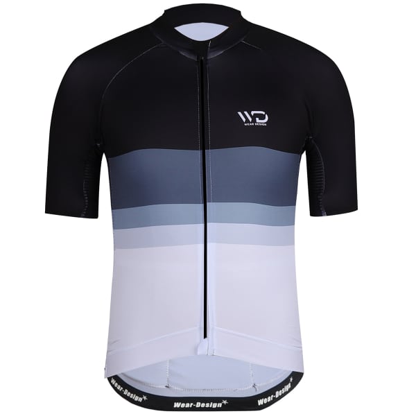Black and white cycling jersey 2025