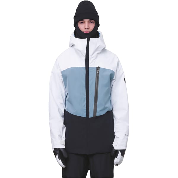 686-MNS GORE-TEX GT JACKET WHITE STEEL BLUE BLACK - Snowboard jacket