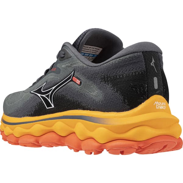 MIZUNO-WAVE SKY 7 W TURBULENCE/WHITE/CARROT CURL - Running shoe
