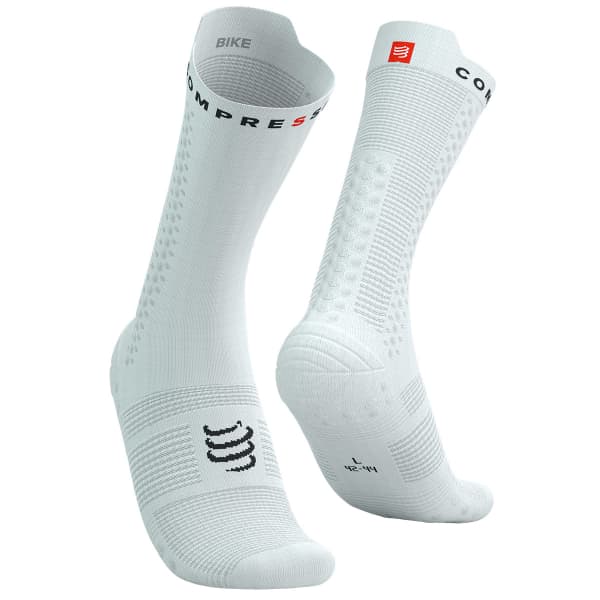 COMPRESSPORT PRO RACING SOCKS V4.0 BIKE WHITE BLACK Cycling socks