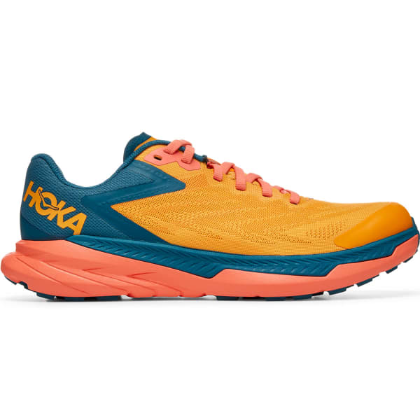 HOKA ONE ONE-ZINAL W RADIANT YELLOW/CAMELLIA - Trail running shoes