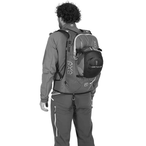 ORTOVOX-CROSS RIDER 18 AVABAG KIT BLACK RAVEN - Mochila airbag