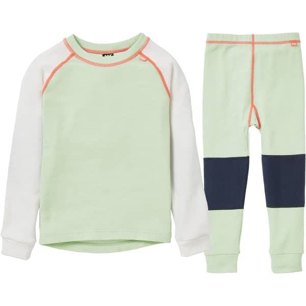 HELLY HANSEN K HH LIFA MERINO SET POWDER GREEN Thermal set