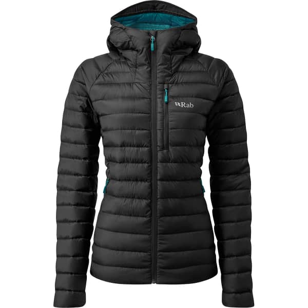 RAB MICROLIGHT ALPINE JACKET WMNS BLACK Hiking down jacket