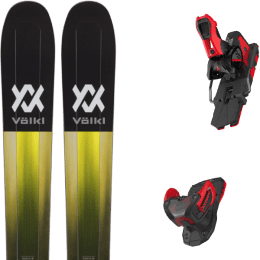 Pack ski alpin VOLKL VOLKL KATANA 108 + ATOMIC WARDEN 13 MNC BLACK/RED - Ekosport