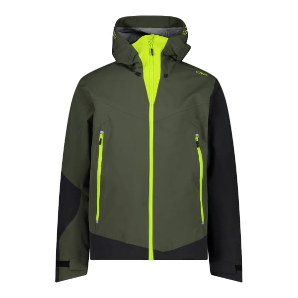 CMP MAN JACKET FIX HOOD OIL GREEN Ski touring ski jacket