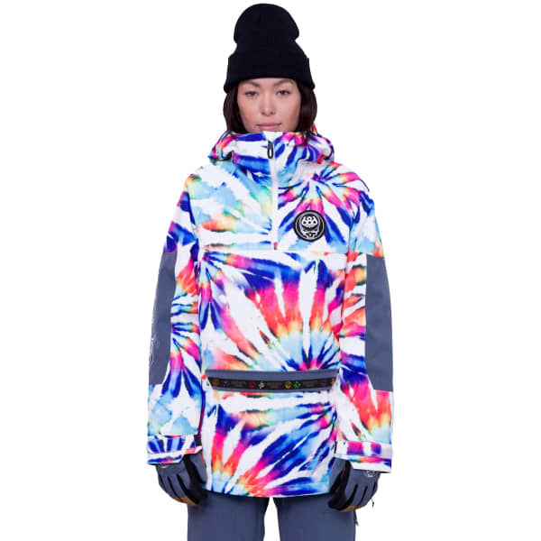 686-WMNS UPTON INSULATED ANORAK GRATEFUL DEAD WHITE TIE DYE 686-WMNS UPTON INSULATED ANORAK GRATEFUL DEAD WHITE TIE DYE