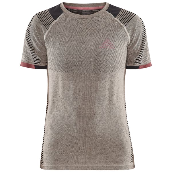CRAFT PRO TRAIL FUSEKNIT SS TEE W ECRU ARROSA Running T shirt