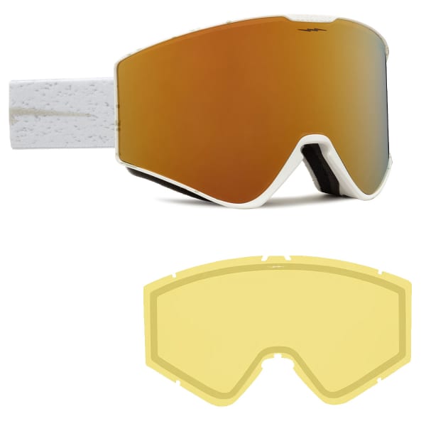 ELECTRIC KLEVELAND II MATTE SPECKLED WH AUBURN GOLD - Ski goggles