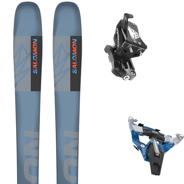 SALOMON QST 92 COPEN BLUE YELLOW NEON GREEN 24 Ski bindings