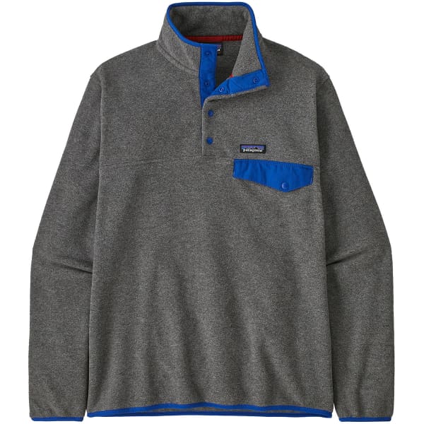 PATAGONIA-M'S LW SYNCH SNAP-T P/O NICKEL W/PASSAGE BLUE - Sweatshirt polar