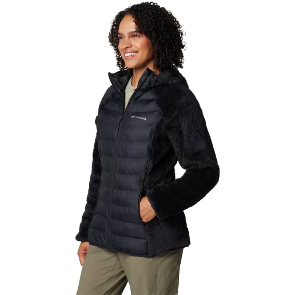 COLUMBIA-W POWDER LITE II SHERPA HYBRID JACKET BLACK