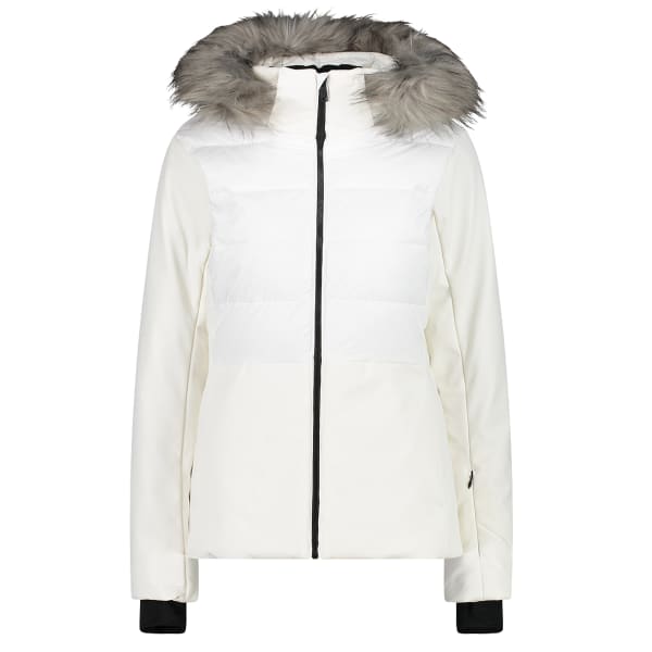 Ladies white hooded jacket 2025