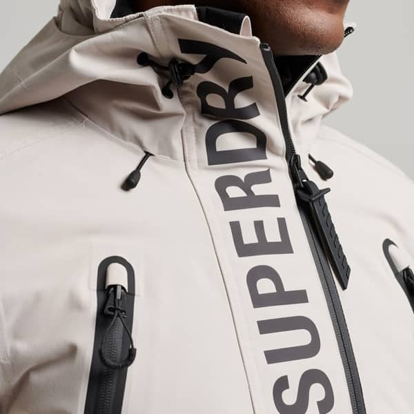 Silver superdry jacket online